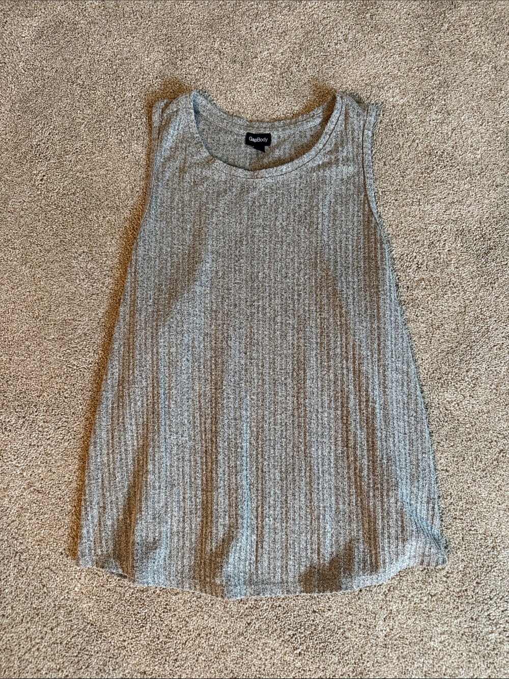 Gap Body Light Gray Ribbed Tank Top